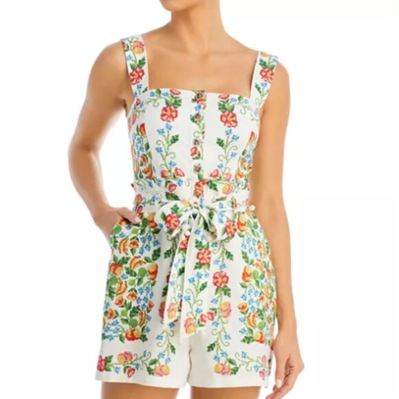 Farm Rio Tropical Romance Romper - Picture 2 of 7